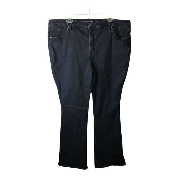 Terra And Sky Jeans Women’s 22W Bootcut Stretch Dark Wash Classic Denim Workwear - Picture 1 of 9